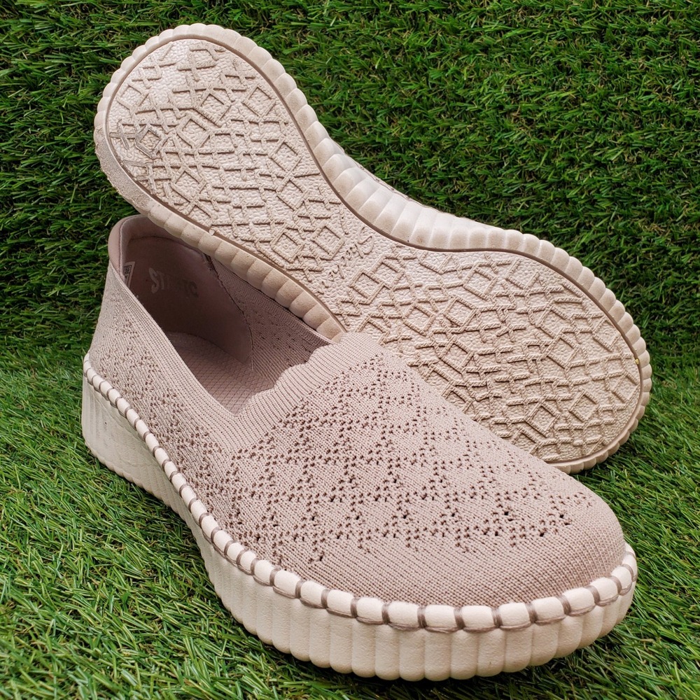 Skechers Wilshire Blvd SIZE 9.5 Women's Slip On Washable Vegan Sneaker Taupe